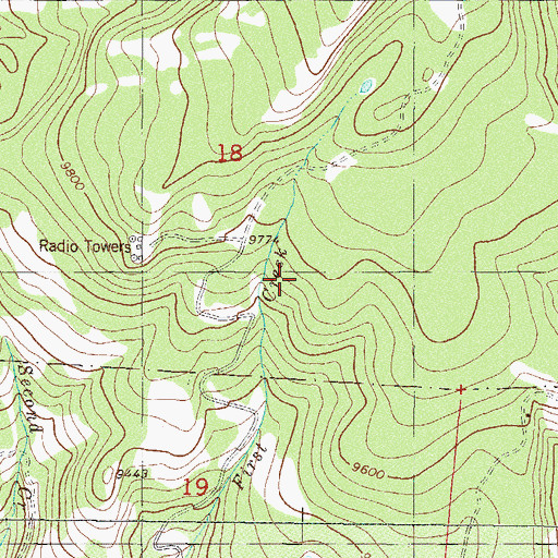 Topographic Map of Grouse Mountain Heliport, CO