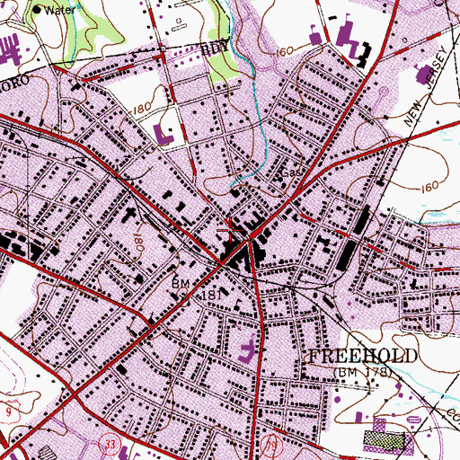 Topographic Map of Forman Park, NJ