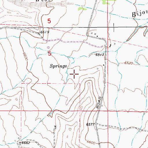 Topographic Map of Combs Ranch Airport (historical), CO