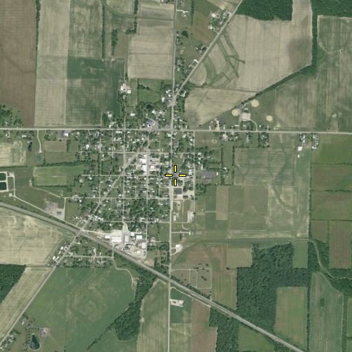 Aerial/Satellite Image of Republic Post Office, OH