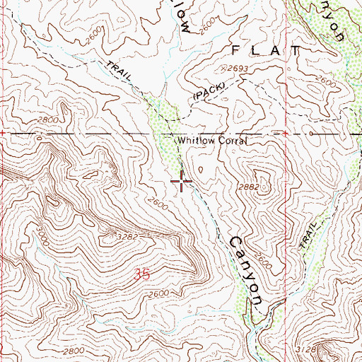 Topographic Map of Deerhorn Spring, AZ
