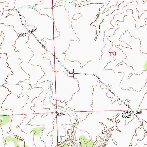 Topographic Map of Tract C-A-84 Mesa Airstrip (historical), CO