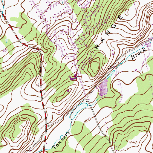 Topographic Map of Old Farmers Road Elementary School, NJ