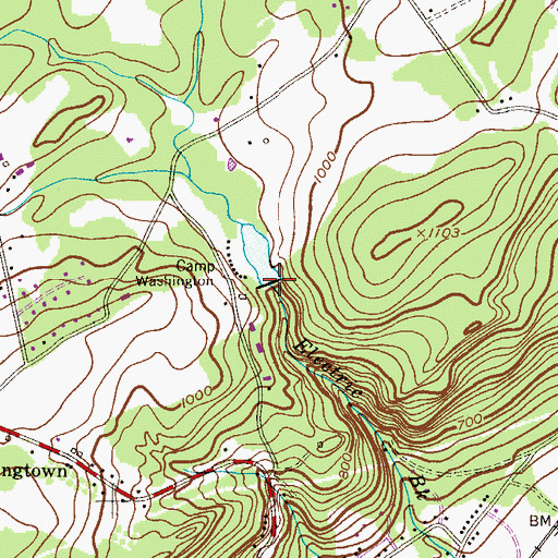 Topographic Map of Lake George, NJ