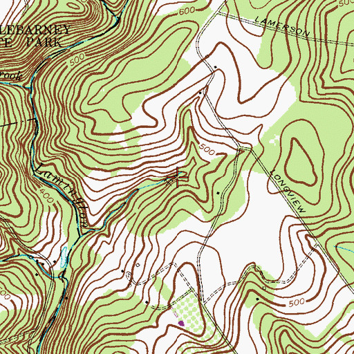 Topographic Map of Wortman Mine, NJ