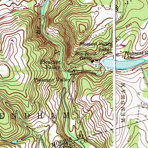 Topographic Map of Union School (historical), NJ
