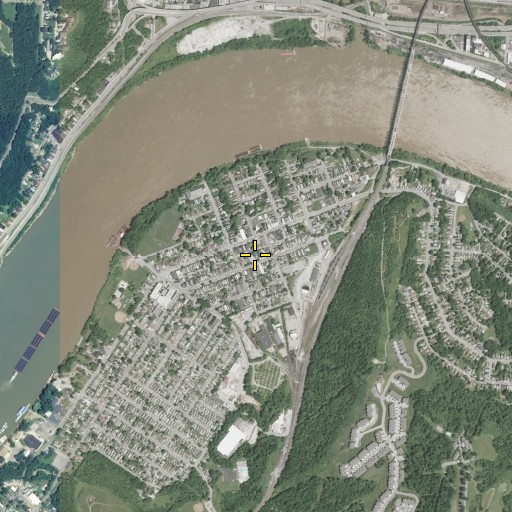 Aerial/Satellite Image of Saint James School, KY