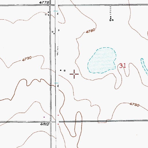 Topographic Map of Air Dusters Inc Airport, CO