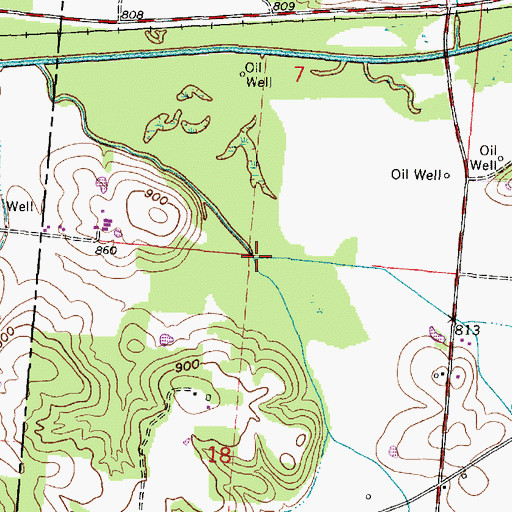 Topographic Map of Salem Run, OH