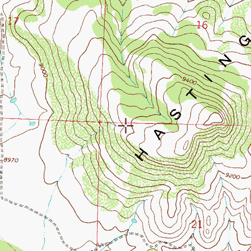 Topographic Map of Wilson Ranch Airport, CO