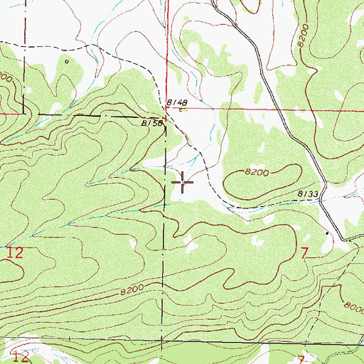 Topographic Map of Skyote Airport, CO