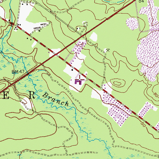Topographic Map of Ridgeway Elementary School, NJ