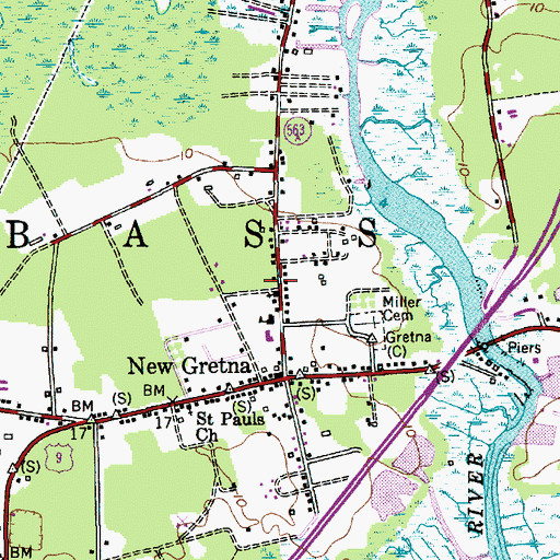 Topographic Map of First Presbyterian Church, NJ