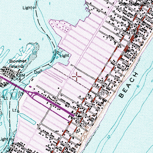 Topographic Map of Ethel A Jacobsen Elementary School, NJ