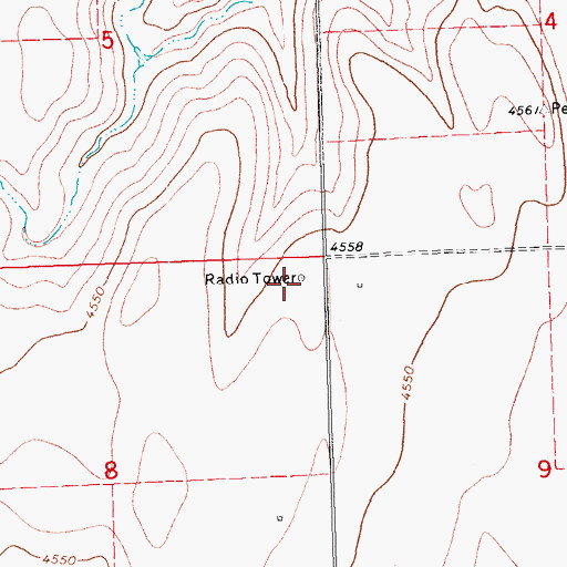 Topographic Map of Sand Creek Heliport, CO