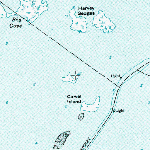 Topographic Map of West Carvel Island, NJ