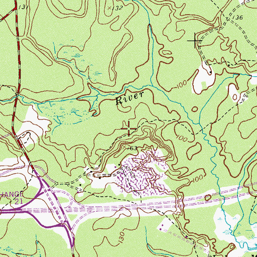 Topographic Map of Metedeconk National Golf Club, NJ