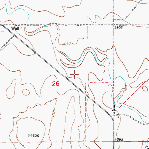 Topographic Map of Sand Arroya Airport (historical), CO