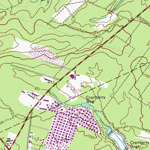 Topographic Map of Ridgeway Municipal Industrial Park, NJ