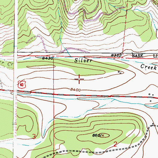 Topographic Map of Winter Park Highlands Airport (historical), CO
