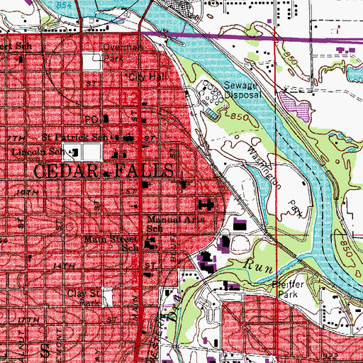 Topographic Map of Our Redeemer Lutheran Church, IA