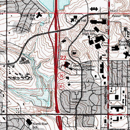 Topographic Map of Galen Heliport, CO