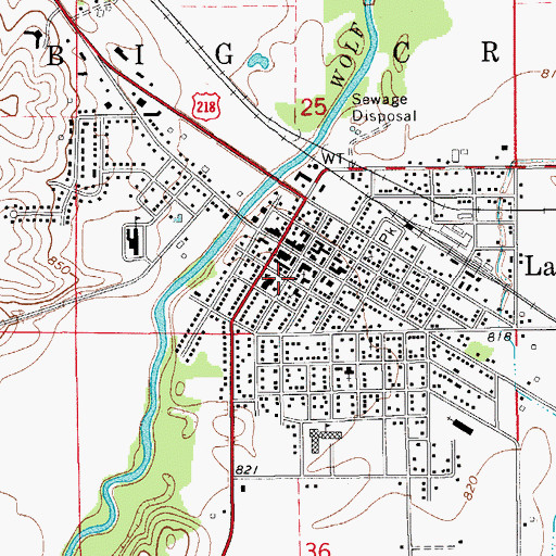 Topographic Map of FFA Historical and Ag Museum, IA