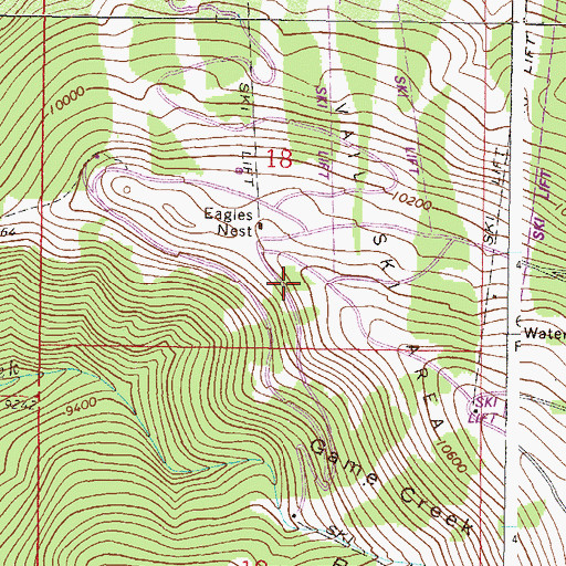 Topographic Map of Vail Junction Heliport, CO