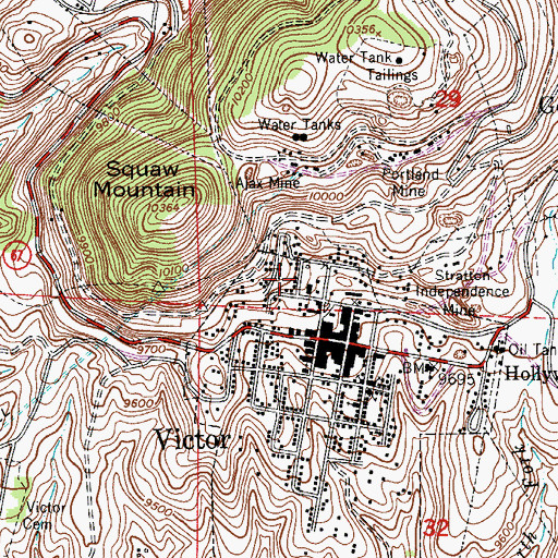Topographic Map of D B Smith Memorial Heliport, CO