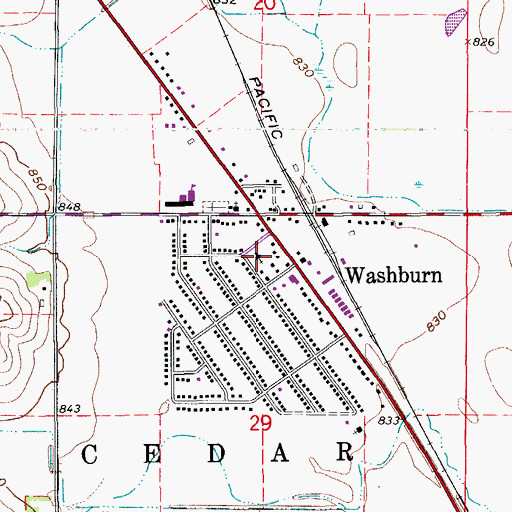 Topographic Map of Redeemer Lutheran Church, IA