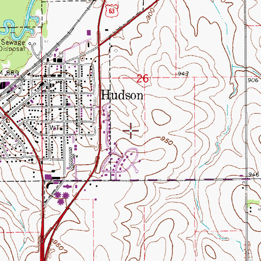 Topographic Map of Saint Timothy Lutheran Church, IA