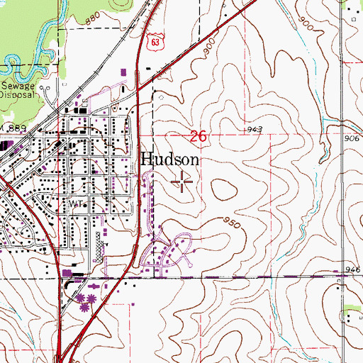 Topographic Map of Faith Baptist Church, IA