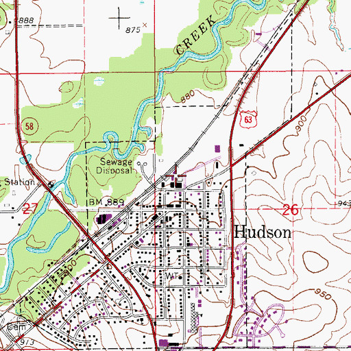 Topographic Map of Witry Field, IA