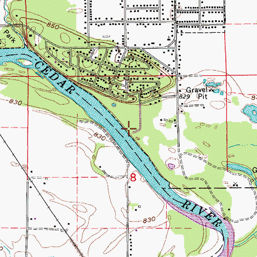 Topographic Map of Toriver County Access, IA