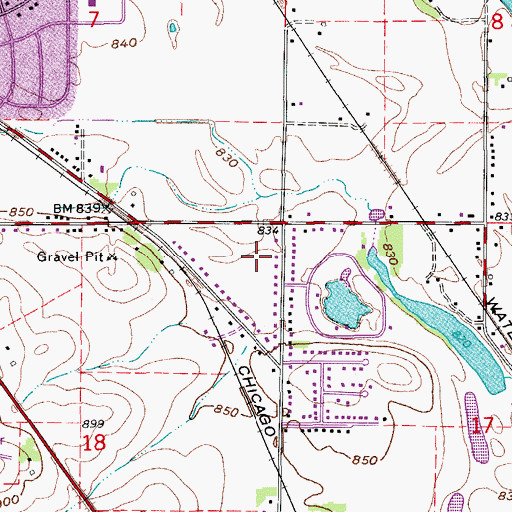 Topographic Map of Lloyd Randall Park, IA