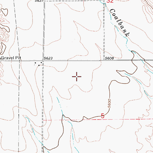 Topographic Map of Burnham Field, CO