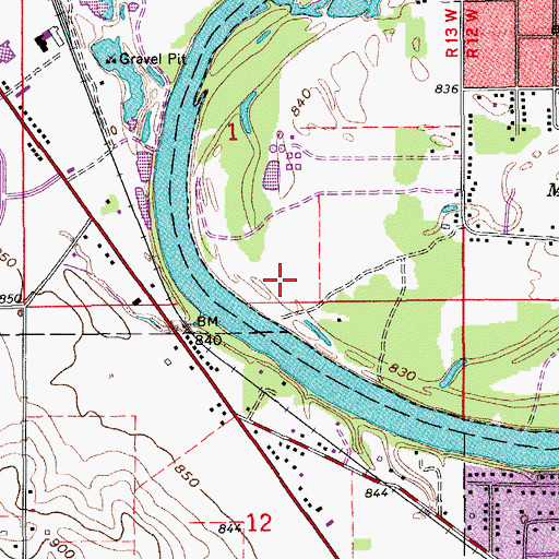 Topographic Map of Deerwood Lake, IA