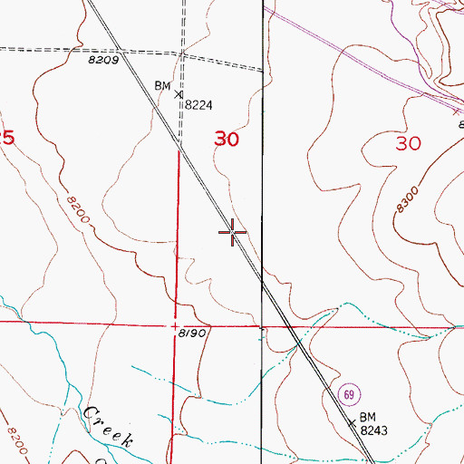 Topographic Map of Silver West Airport, CO