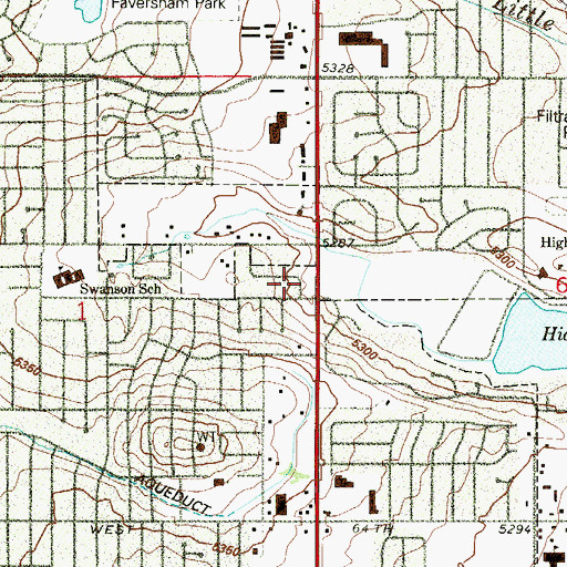 Topographic Map of SF Heliport, CO