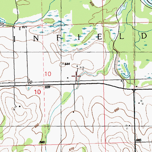 Topographic Map of Noel (historical), IA