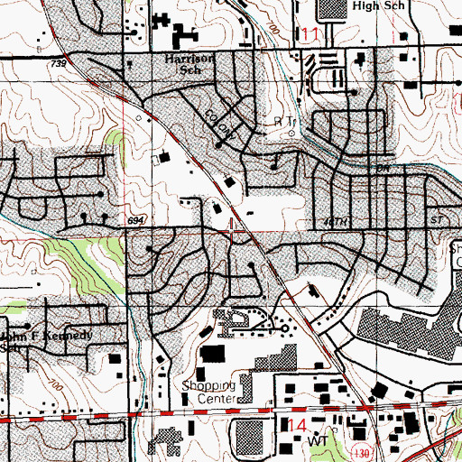 Topographic Map of Country House REsidences, IA