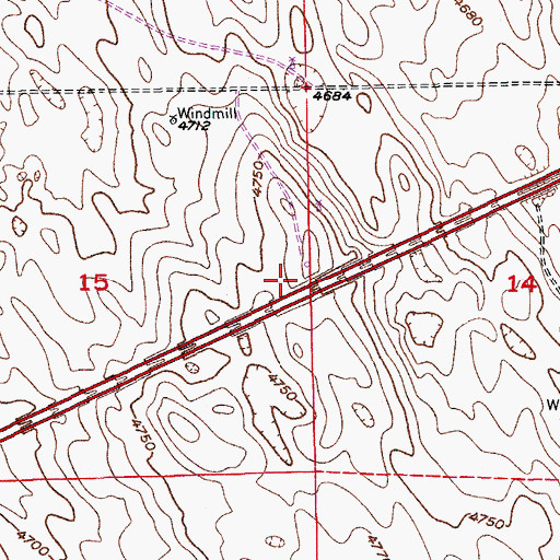 Topographic Map of Wiggins Heliport, CO