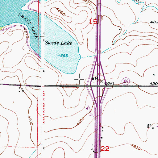 Topographic Map of Harris Marine Center Heliport, CO