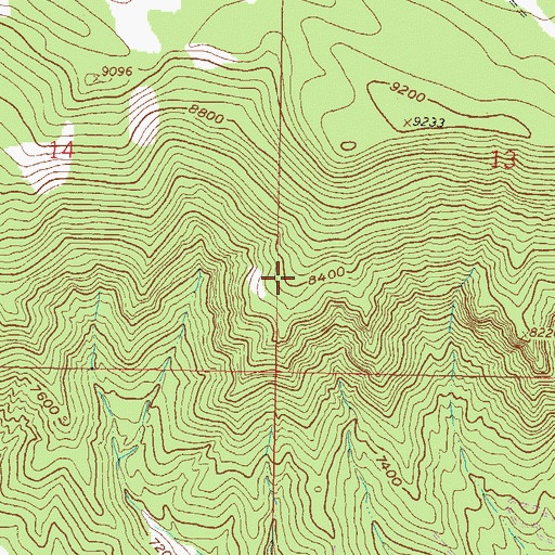 Topographic Map of Castle Peak Heliport, CO