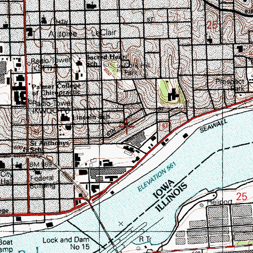 Topographic Map of Pentecostal Apostolic Faith Church, IA