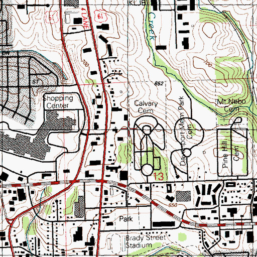 Topographic Map of Community of Christ Latter Day Saints, IA