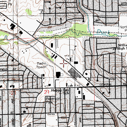 Topographic Map of Good News Center, IA