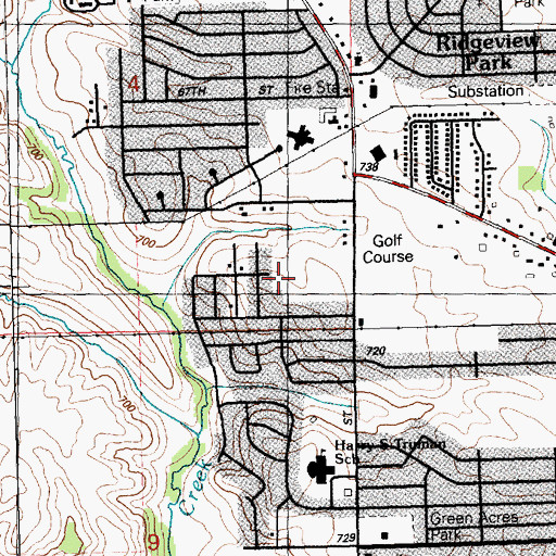 Topographic Map of New Life Baptist Church, IA
