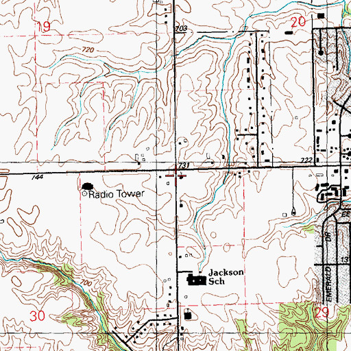 Topographic Map of Vietnamese Baptist Church, IA