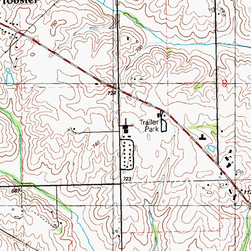 Topographic Map of The Church of Jesus Christ of Latter Day Saints, IA